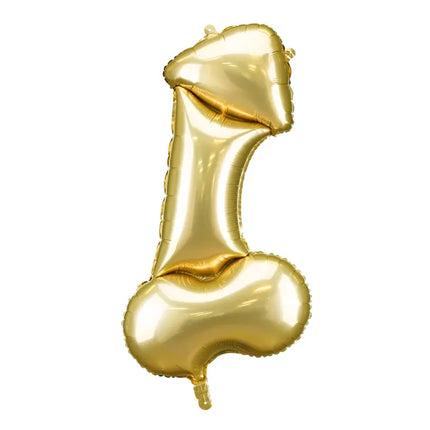 Pene Globo de Helio Oro Vacío 55cm