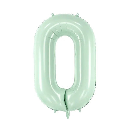 0 Año Figura Globo Verde Menta 72cm