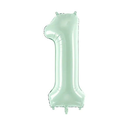 Globo Figura 1 Año Verde Menta 72cm