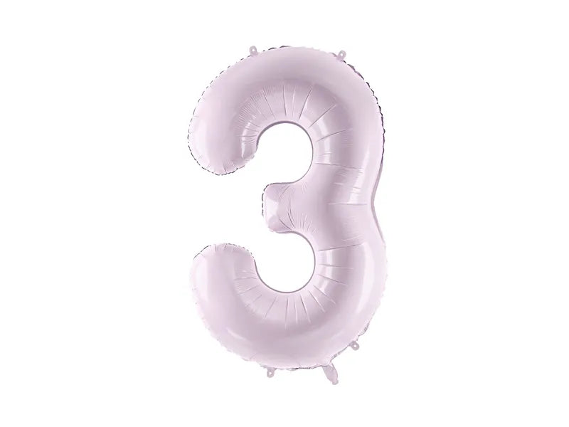 Globo Figura 3 Años Morado Vacío 72cm