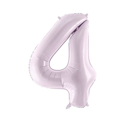 Globo Figura 4 Años Morado Vacío 72cm