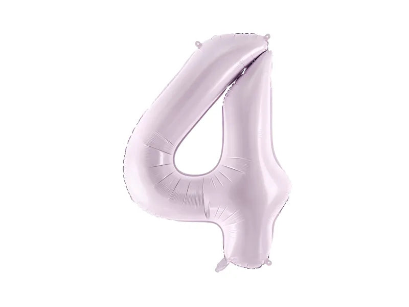 Globo Figura 4 Años Morado Vacío 72cm