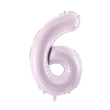 Globo Figura 6 Años Morado Vacío 72cm