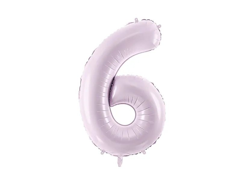 Globo Figura 6 Años Morado Vacío 72cm