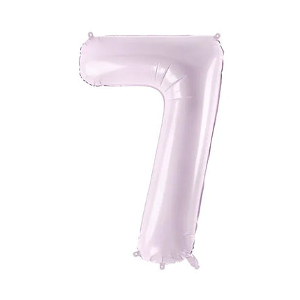 Globo Figura 7 Años Morado Vacío 72cm
