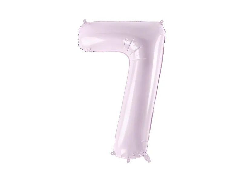 Globo Figura 7 Años Morado Vacío 72cm