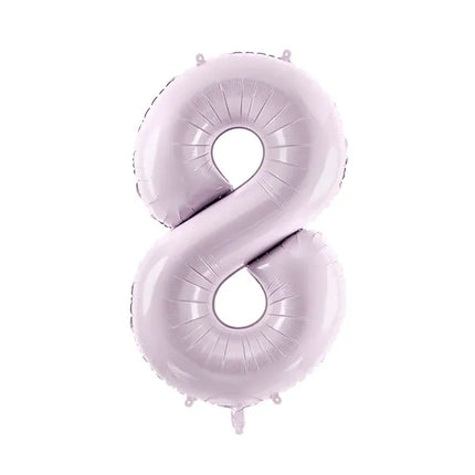 Globo Figura 8 Años Morado Vacío 72cm