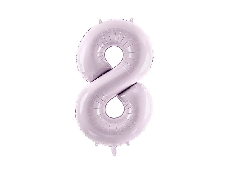 Globo Figura 8 Años Morado Vacío 72cm