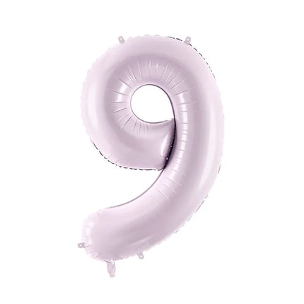 Globo Figura 9 Años Morado Vacío 72cm