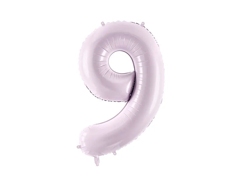 Globo Figura 9 Años Morado Vacío 72cm