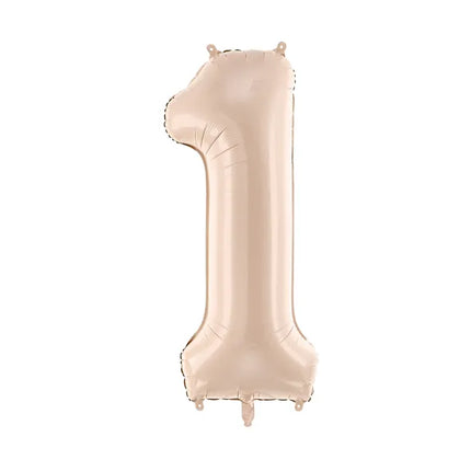 Globo Figura 1 Año Beige 72cm