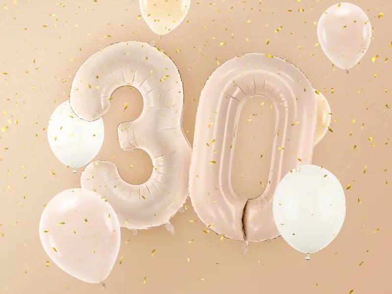 Globo figura 3 72cm beige