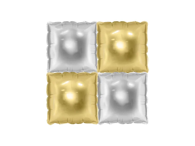 Globo Oro Plata 35cm 4pcs