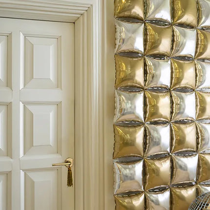 Globo Oro Plata 35cm 4pcs