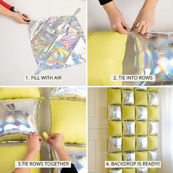 Globo Oro Plata 35cm 4pcs
