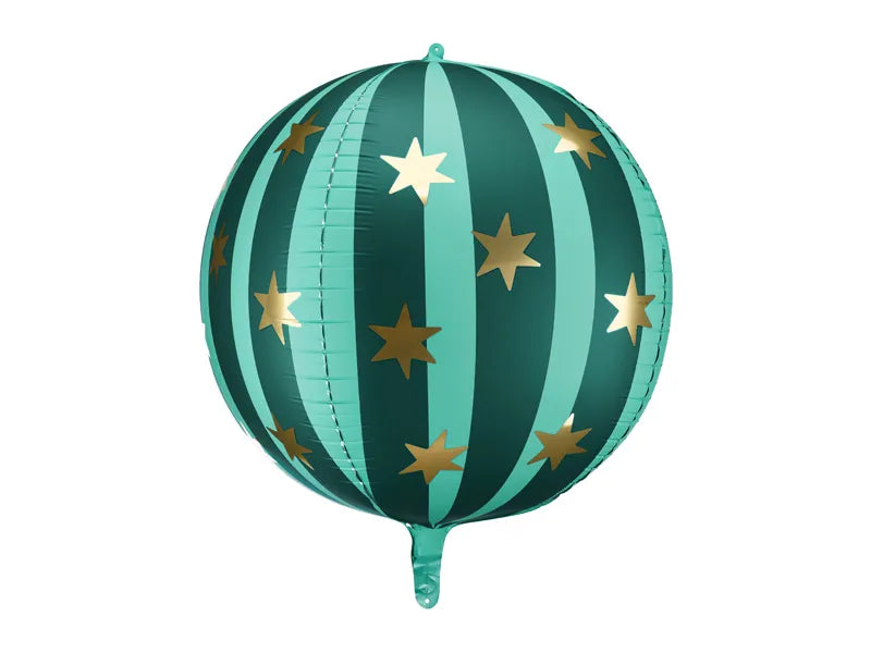 Globo de Helio Verde Estrellas Vacío 75cm