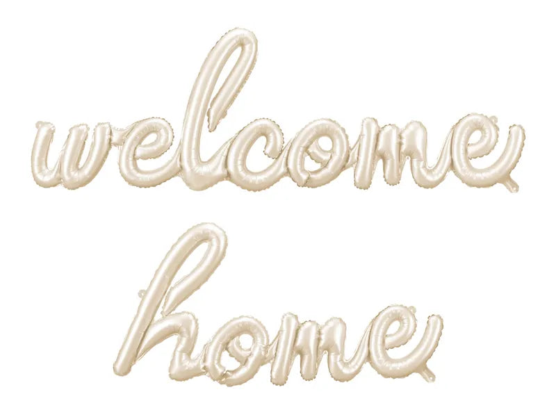 Set Globos Bienvenida a Casa Beige 3,35m