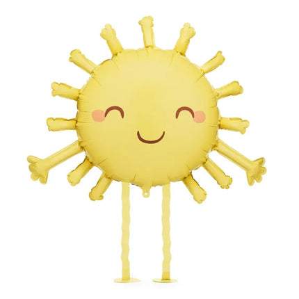 Globo de Helio Sol Amarillo Vacío 91cm