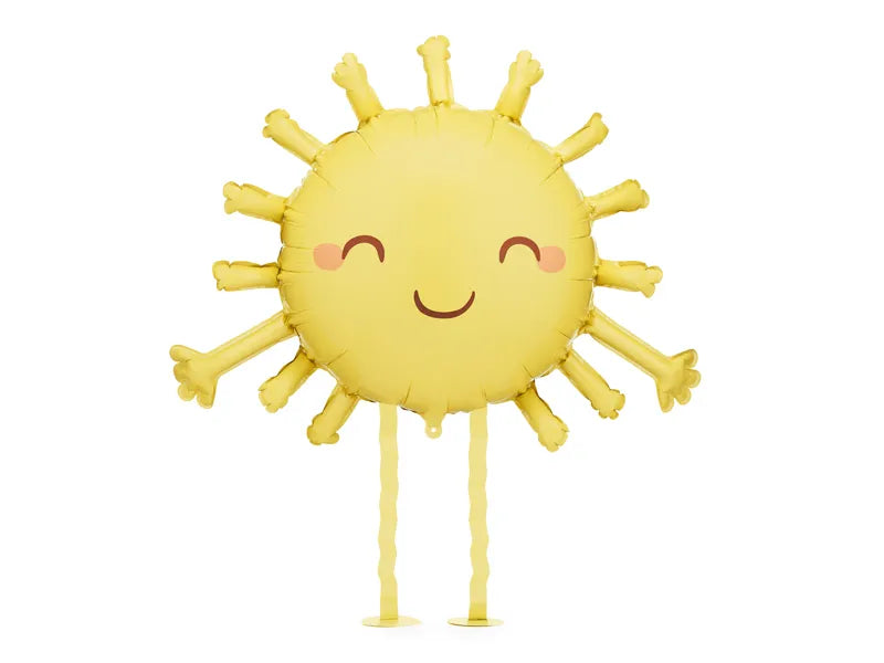 Globo de Helio Sol Amarillo Vacío 91cm