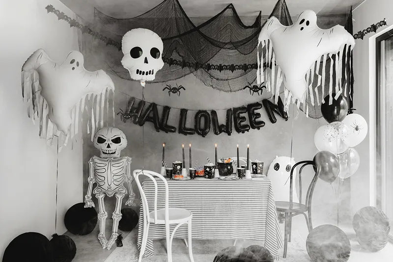 Globo de Helio Halloween Blanco Fantasma Vacío 93cm