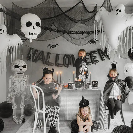Globo de Helio Halloween Blanco Fantasma Vacío 93cm