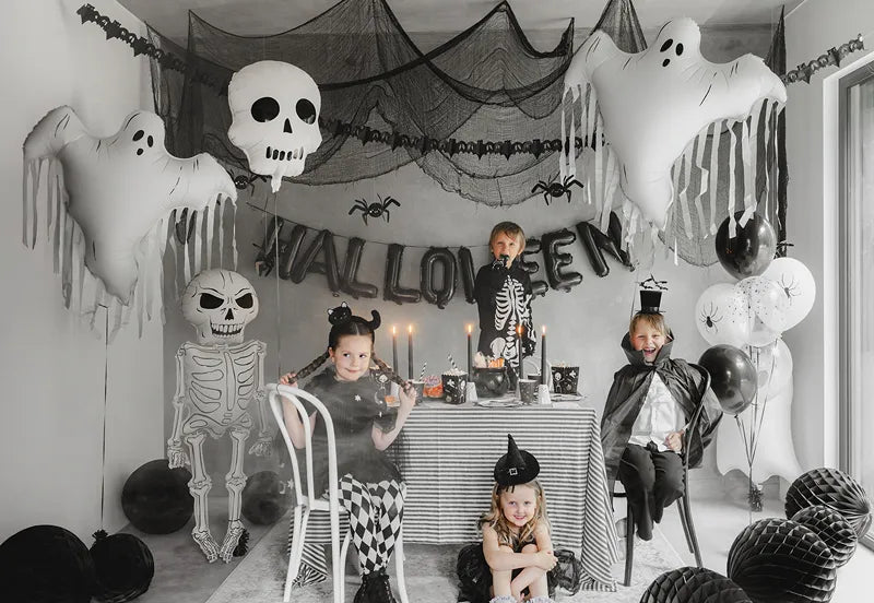 Globo de Helio Halloween Blanco Fantasma Vacío 93cm
