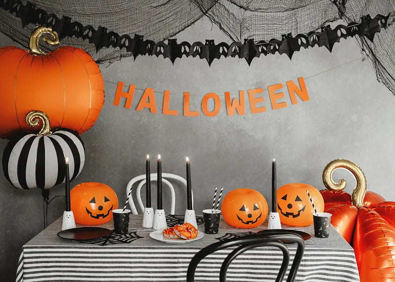 Calabaza Globo de Helio Naranja Vacío 62cm