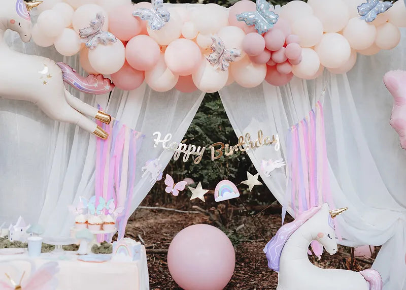 Guirnalda de letras Unicornio Feliz Cumpleaños 230cm