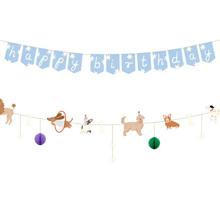 Guirnalda Letra Feliz Cumpleaños Perros 2,1m