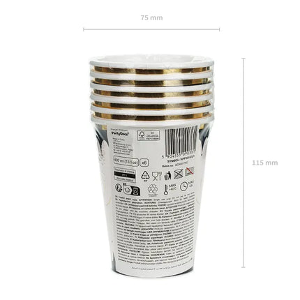 Vasos Halloween Araña 400ml 6ud
