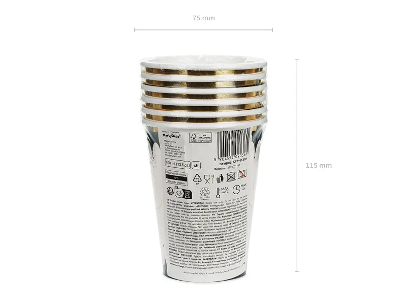 Vasos Halloween Araña 400ml 6ud