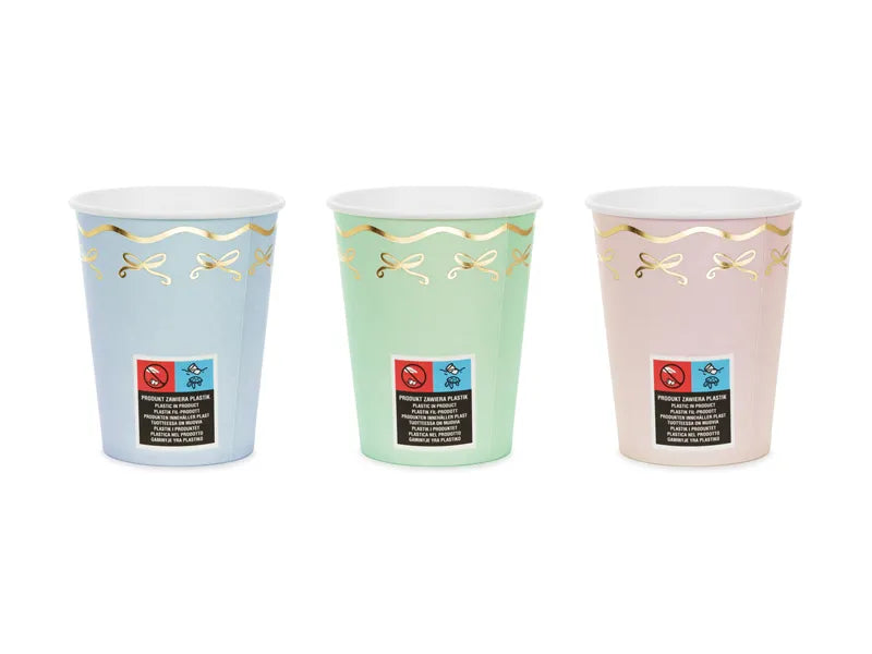 Vaso de Color Pastel 220ml 6uds