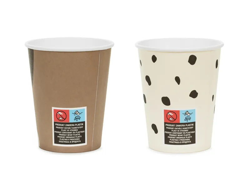 Vasos de papel perro, mezcla, 220 ml