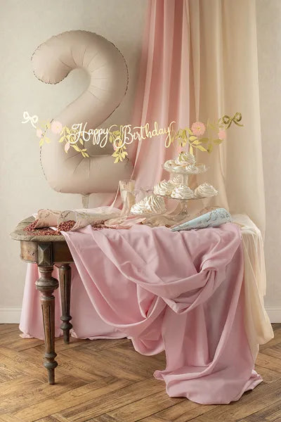 Mantel rosa 3m