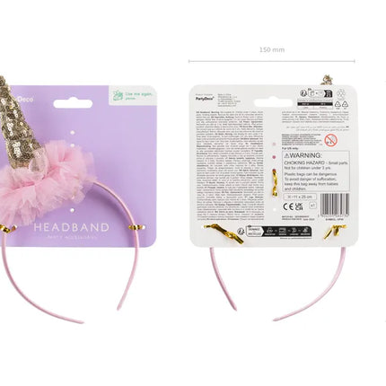 Diadema unicornio 25 cm