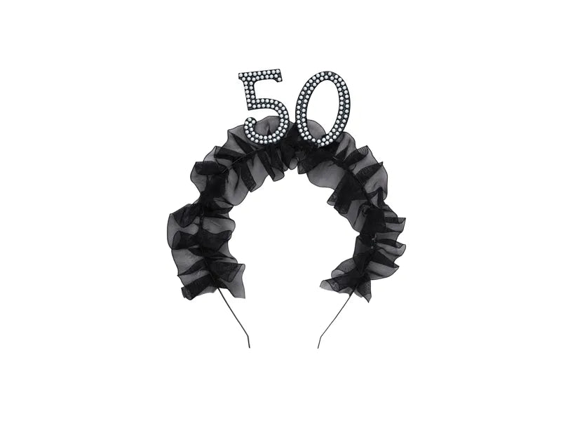 Cinta para el pelo 50 años Negra