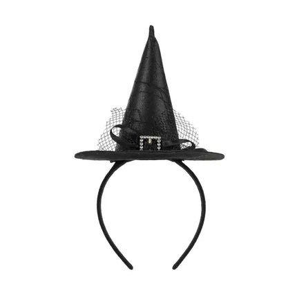 Diadema de bruja Sombrero de bruja negro