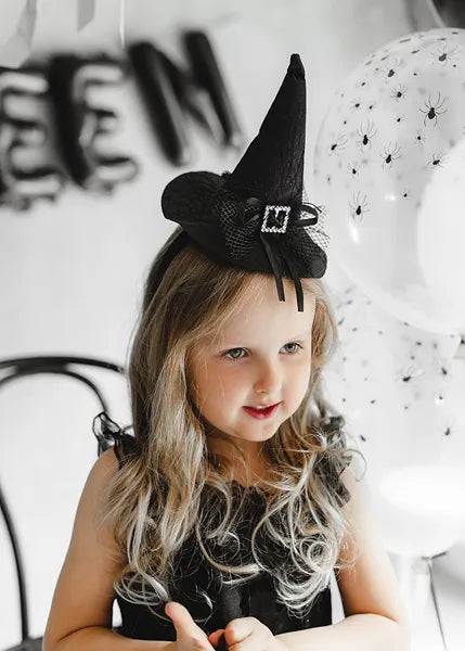 Diadema de bruja Sombrero de bruja negro
