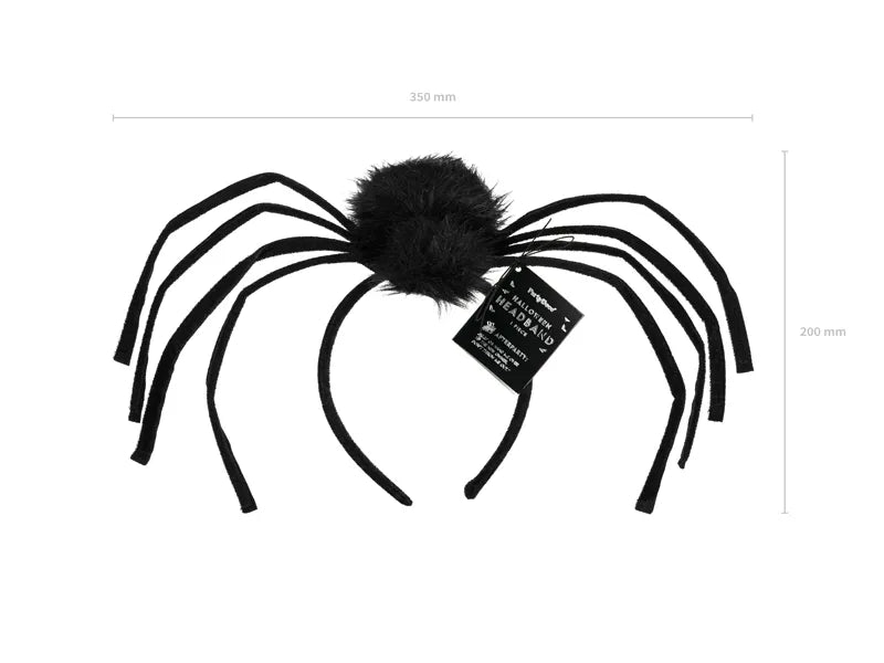Diadema Halloween Araña Negra