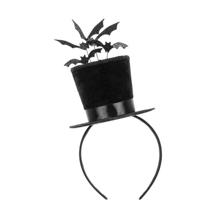 Gorro Diadema Negro Con Murciélagos