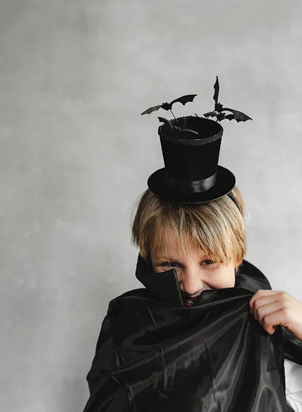 Gorro Diadema Negro Con Murciélagos