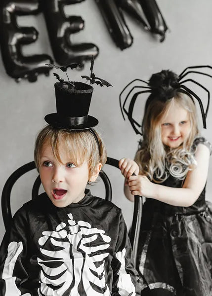 Gorro Diadema Negro Con Murciélagos