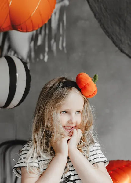 Diadema Calabaza Negra Naranja