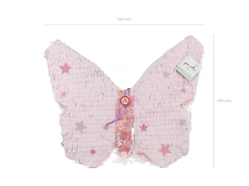 Piñata Mariposa Rosa 58cm