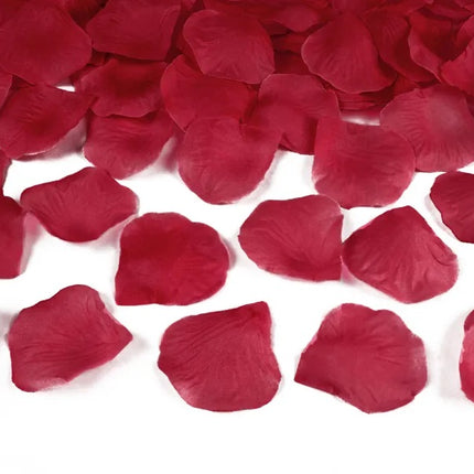 Pétalos de Rosa Roja Burdeos 100uds.