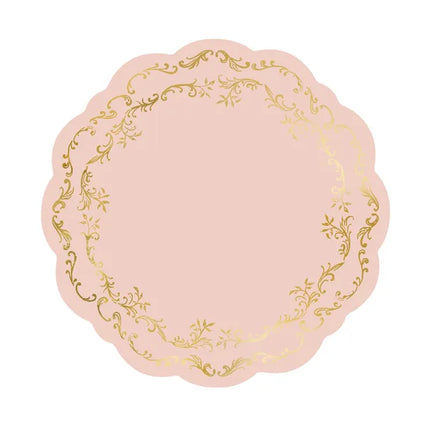 Salvamanteles rosa 35cm 6uds