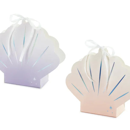Caja de Porciones de Conchas de Colores 17,5cm 4uds
