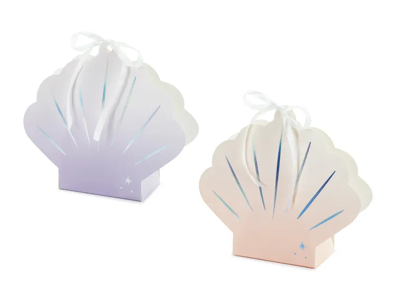 Caja de Porciones de Conchas de Colores 17,5cm 4uds