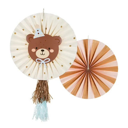 Abanicos de Papel Oso 30cm