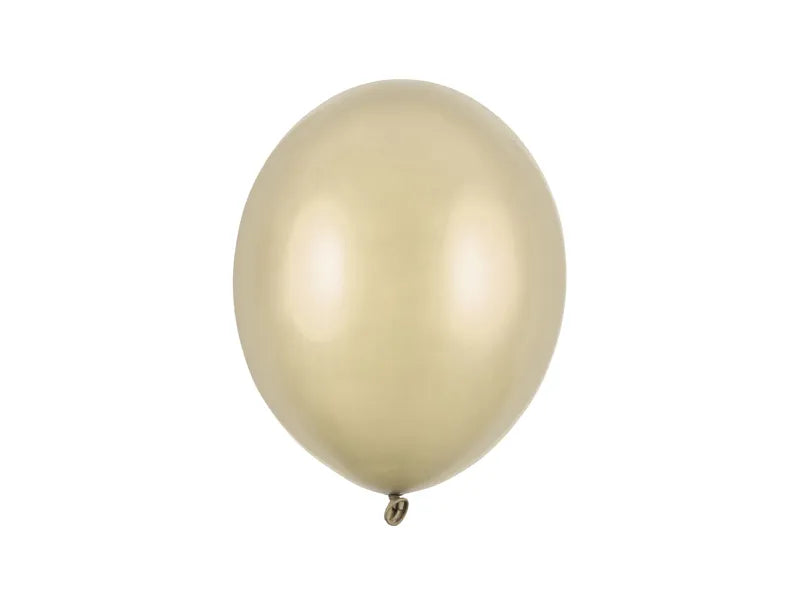 Globos Metálicos Oro Frío 27cm 10pcs